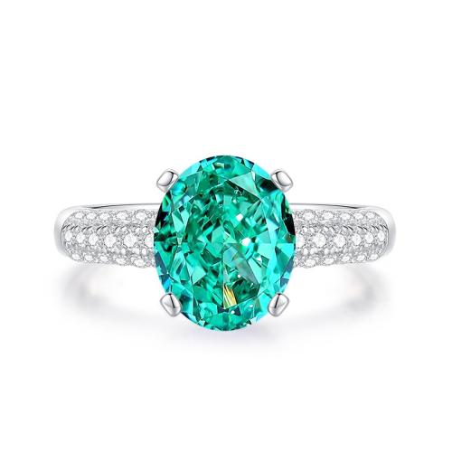 Zircon pavent argent sterling Bague, Argent sterling 925, bijoux de mode & normes différentes pour le choix & pavé de micro zircon & pour femme, plus de couleurs à choisir, Vendu par PC