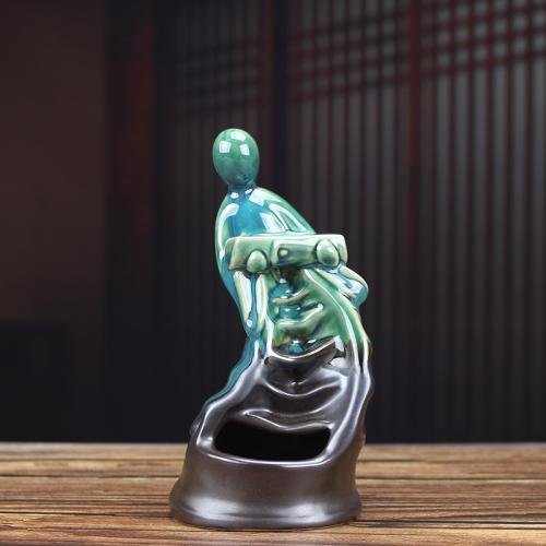 Incense Smoke Flow Backflow Holder Ceramic Incense Burner, Porcelain, for home and office & durable 