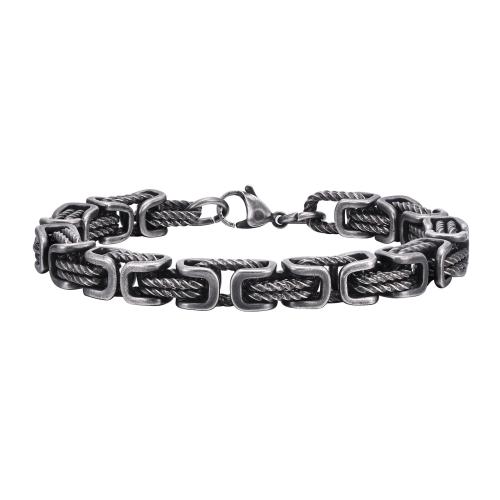 Edelstahl Armbänder, 304 Edelstahl, plattiert, unisex & verschiedene Größen vorhanden, originale Farbe, verkauft von PC