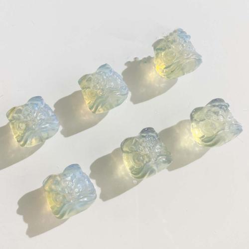 Single Gemstone Beads, Sea Opal, Lion, DIY 