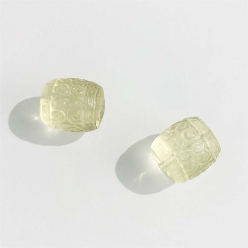 Natural Citrine Beads, Drum, DIY, yellow 