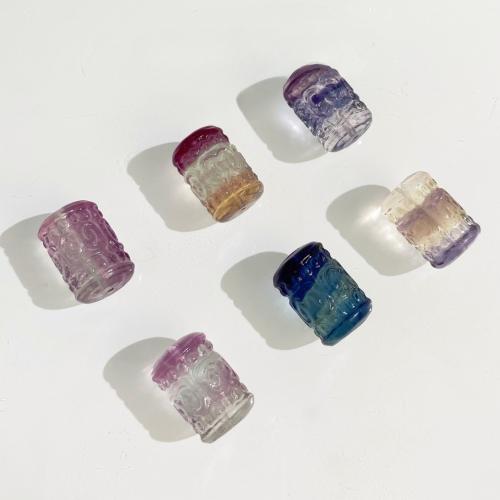 Fluorite Beads, Natural Fluorite, Column, DIY, Random Color 