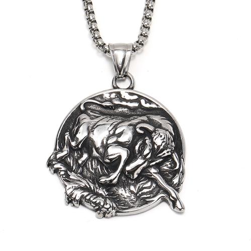 Pendentifs en titane, Acier titane, Placage, le style de punk & styles différents pour le choix & pour homme, plus de couleurs à choisir, Vendu par PC