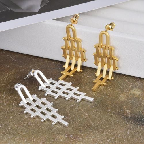 Brass Drop Earring, plated, fashion jewelry [