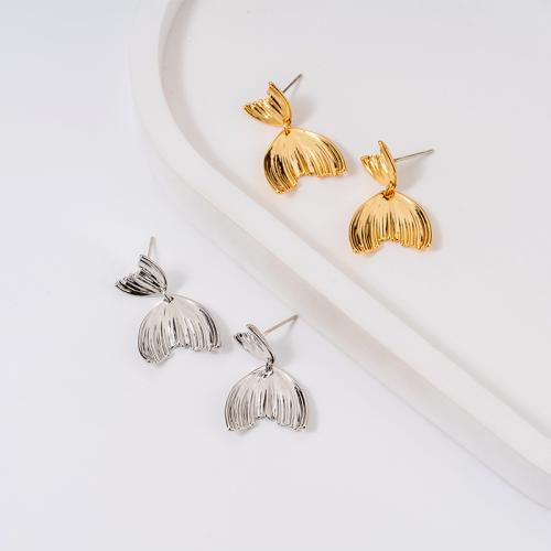 Brass Drop Earring, plated, fashion jewelry [