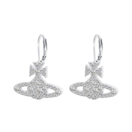 Cubic Zirconia Micro Pave Brass Earring, fashion jewelry & micro pave cubic zirconia & for woman 