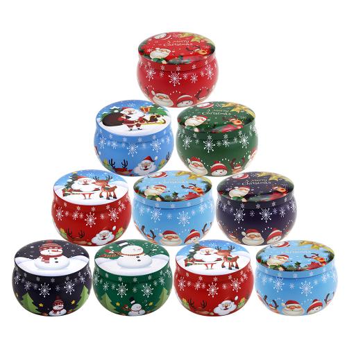 Iron Christmas Candy Jar, Christmas Design [