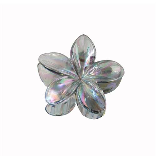 Hair Claw Clips, Resin, Flower, stoving varnish, for woman & AB color 