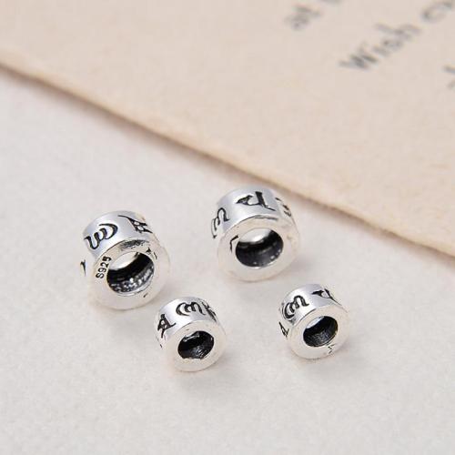 Sterling Silver Spacer Beads, 925 Sterling Silver, DIY original color 