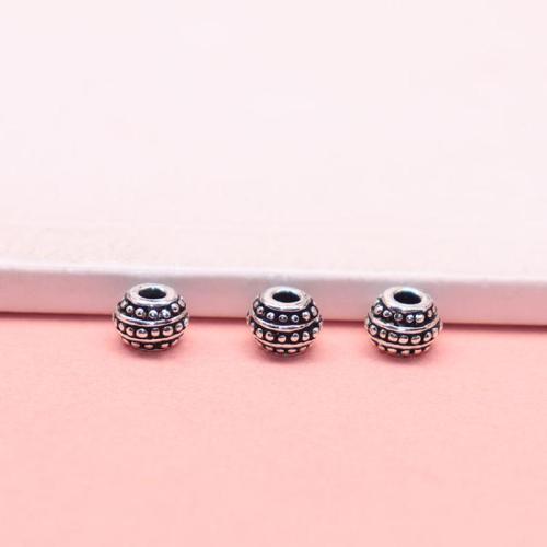 Sterling Silver Spacer Beads, 925 Sterling Silver, DIY, original color 