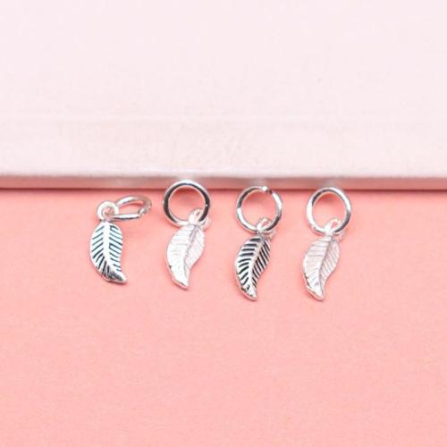 Sterling Silver Pendants, 925 Sterling Silver, Leaf, DIY 