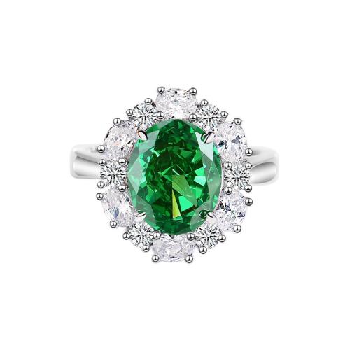 Zircon pavent argent sterling Bague, Argent sterling 925, bijoux de mode & normes différentes pour le choix & pavé de micro zircon & pour femme, plus de couleurs à choisir, Vendu par PC[