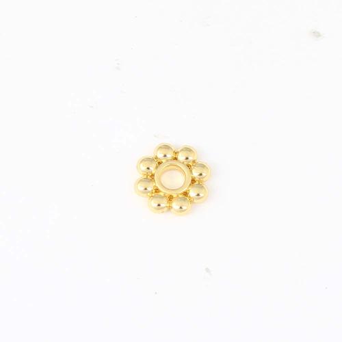 Beaucoup de perles de cuivre, laiton, Placage de couleur d'or, DIY Vendu par PC