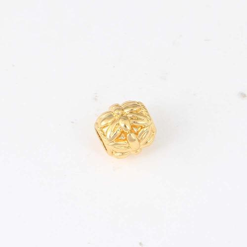 Beaucoup de perles de cuivre, laiton, Placage de couleur d'or, DIY Vendu par PC