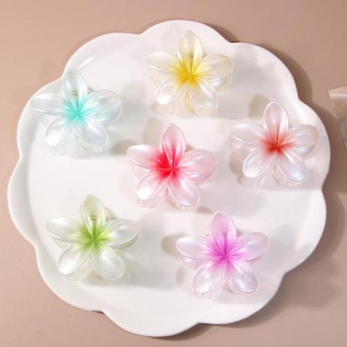 Hair Claw Clips, Plastic, Flower, stoving varnish, for woman 