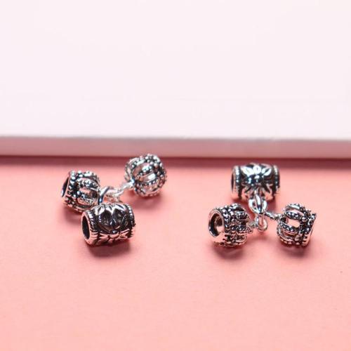 серебряный бисер кулона, Серебро 925 пробы, DIY, оригинальный цвет, 17.8mm, отверстие:Приблизительно 3mm, продается PC