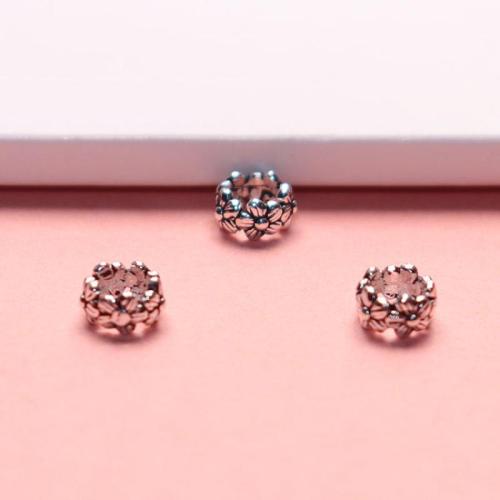 Sterling Silver Spacer Beads, 925 Sterling Silver, DIY original color 