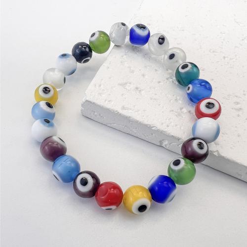 Evil Eye Jewelry Bracelet, Lampwork, handmade, fashion jewelry & Unisex Approx 17 cm 