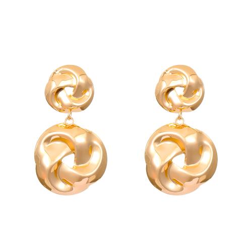 Zinc Alloy Drop Earring, with Iron, plated, fashion jewelry & for woman 