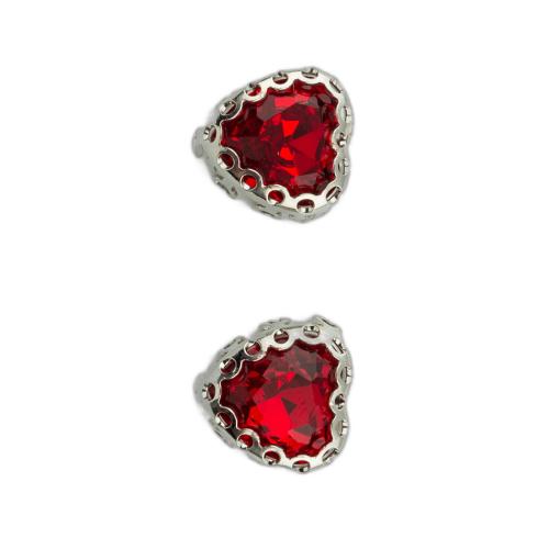 metal accesorios de vestuario, Bricolaje & micro arcilla de zirconia cúbica, más colores para la opción, 11x11x7mm, Vendido por UD