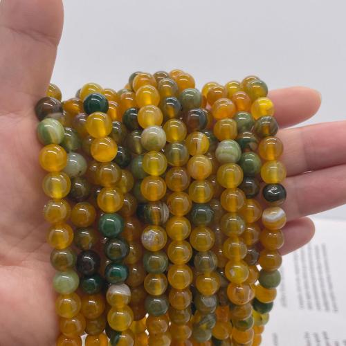 Agate Beads, Round, DIY Approx 38 cm [