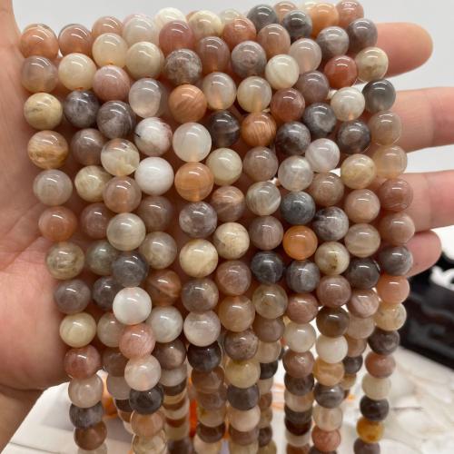 Sunstone Bead, Round, DIY mixed colors Approx 38 cm 