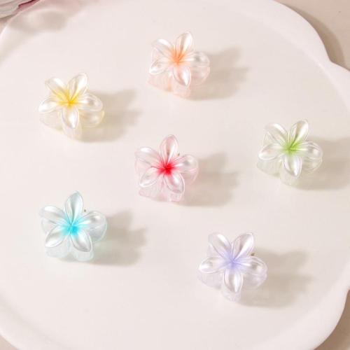 Hair Claw Clips, Plastic, Flower, stoving varnish, for woman 40mm 