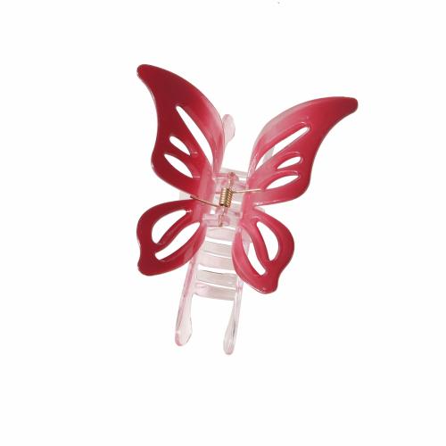 Hair Claw Clips, Plastic, Butterfly, stoving varnish, for woman 