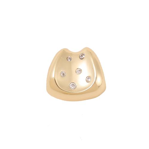 Entretoise de perles en laiton, Plaqué d'or, DIY & pavé de micro zircon, doré Vendu par PC