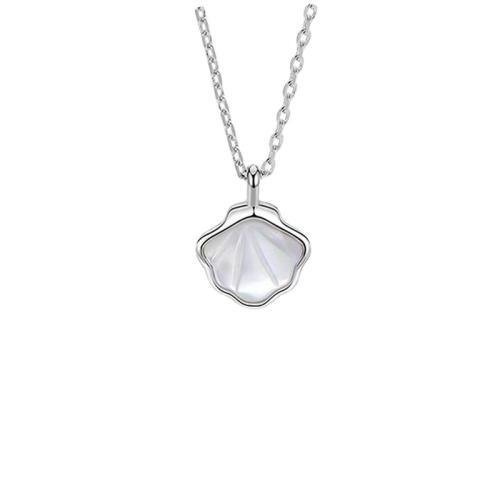 Collier de bijoux en argent , argent sterling 925, avec coquille, Placage, pour femme, plus de couleurs à choisir Environ 21-50 cm, Vendu par PC