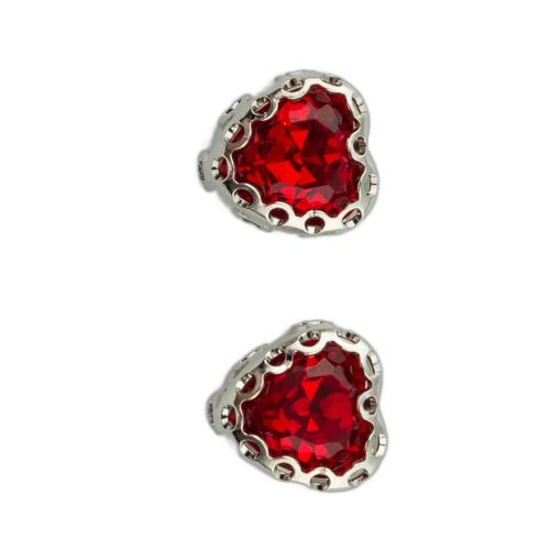 metal accesorios de vestuario, Bricolaje & micro arcilla de zirconia cúbica, más colores para la opción, 10x9x6mm, Vendido por UD