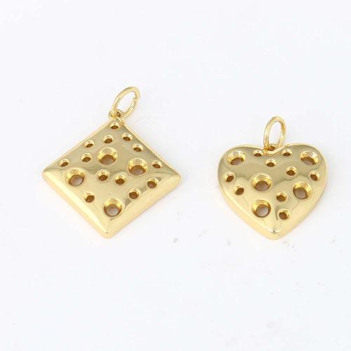 Brass Jewelry Pendants, gold color plated, DIY 