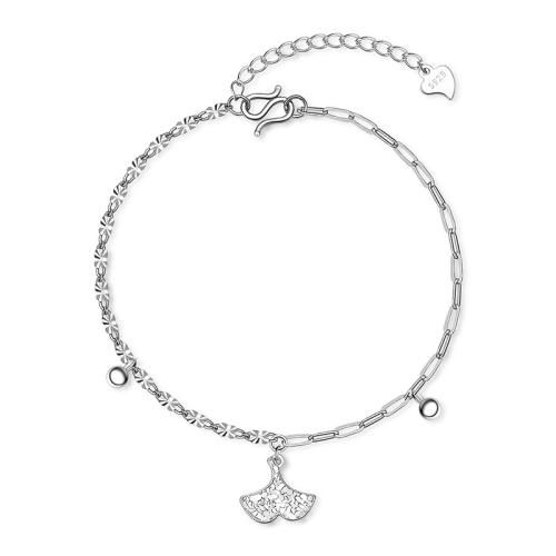 Fashion Jewelry Anklet, Argent sterling 925, avec 4cm chaînes de rallonge, bijoux de mode & pour femme Environ 21.5 cm, Vendu par PC