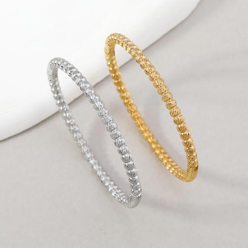 Stainless Steel Bangle, 304 Stainless Steel, fashion jewelry & for woman Inner Approx 60mm 