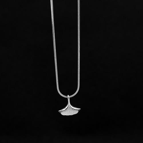 Collier de bijoux de titane, Acier titane, unisexe & normes différentes pour le choix, argent, Vendu par PC