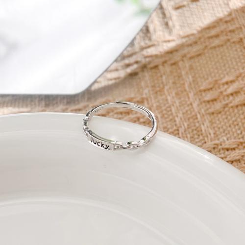 Sterling Silver Finger Ring, 925 Sterling Silver, fashion jewelry & for woman, US Ring 