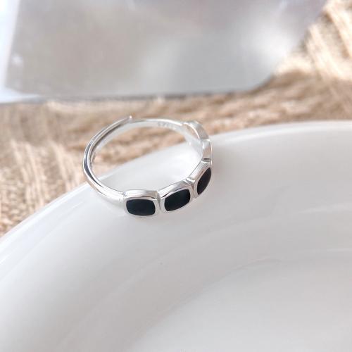 Sterling Silver Finger Ring, 925 Sterling Silver, fashion jewelry & for woman, US Ring 