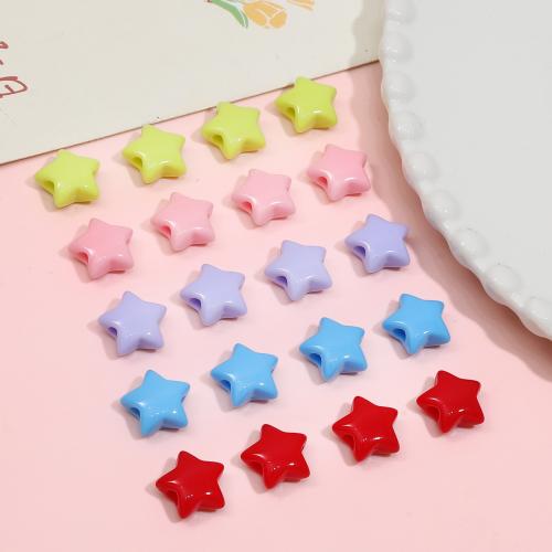 Acrylic Jewelry Beads, Star, DIY 15mm 