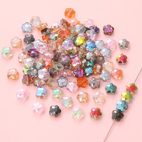 Perles en verre florales, fleur, DIY, plus de couleurs à choisir, 10mm Vendu par sac[