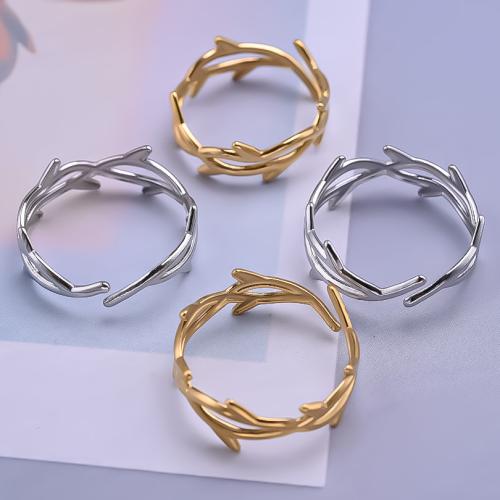 Edelstahl Fingerring, 304 Edelstahl, plattiert, Modeschmuck, keine, 8.5mm, verkauft von PC