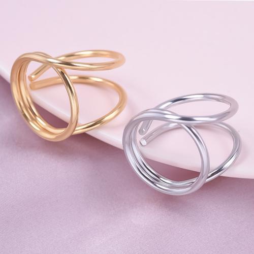 Edelstahl Fingerring, 304 Edelstahl, plattiert, Modeschmuck, keine, 22mm, verkauft von PC