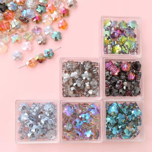 Perles en verre florales, fleur, DIY, plus de couleurs à choisir, 10mm Vendu par sac[