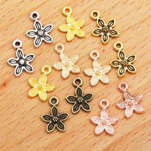 Zinc Alloy Flower Pendants, plated, DIY Approx 2mm [