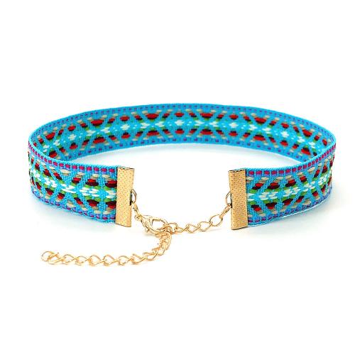 Mode Collier Choker, Fibre de polyester, avec alliage de zinc, avec 5cm chaînes de rallonge, fait à la main, unisexe & modèles différents pour le choix, plus de couleurs à choisir cm, Vendu par PC