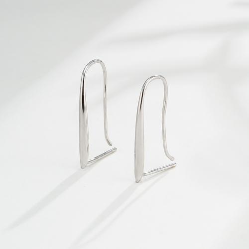 925 Sterling Silver Kidney Earwires, plated 