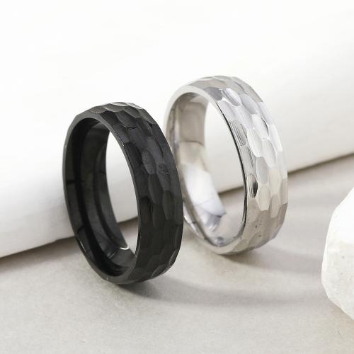 Edelstahl Fingerring, 304 Edelstahl, Modeschmuck & unisex, keine, width 6mm, verkauft von PC