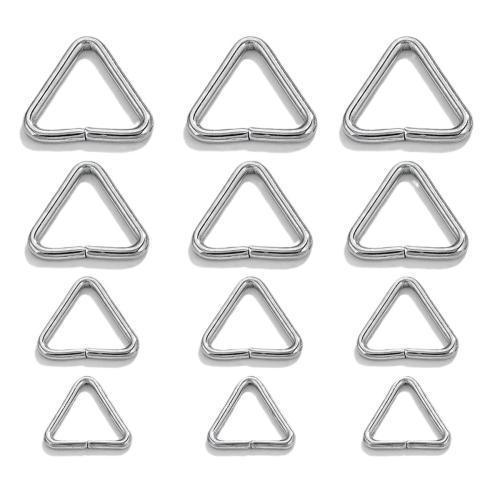 304 Stainless Steel Bag Accessories, Triangle, DIY & machine polishing original color [