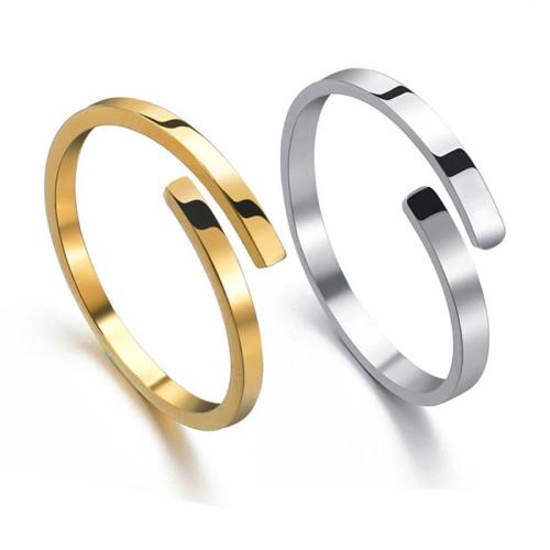 Edelstahl Fingerring, 304 Edelstahl, plattiert, unisex, keine, verkauft von PC