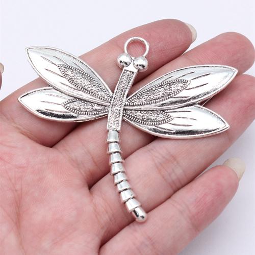 Zinc Alloy Animal Pendants, Dragonfly, plated, DIY [