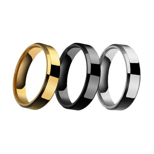 Edelstahl Fingerring, 304 Edelstahl, plattiert, unisex & verschiedene Größen vorhanden, keine, verkauft von PC